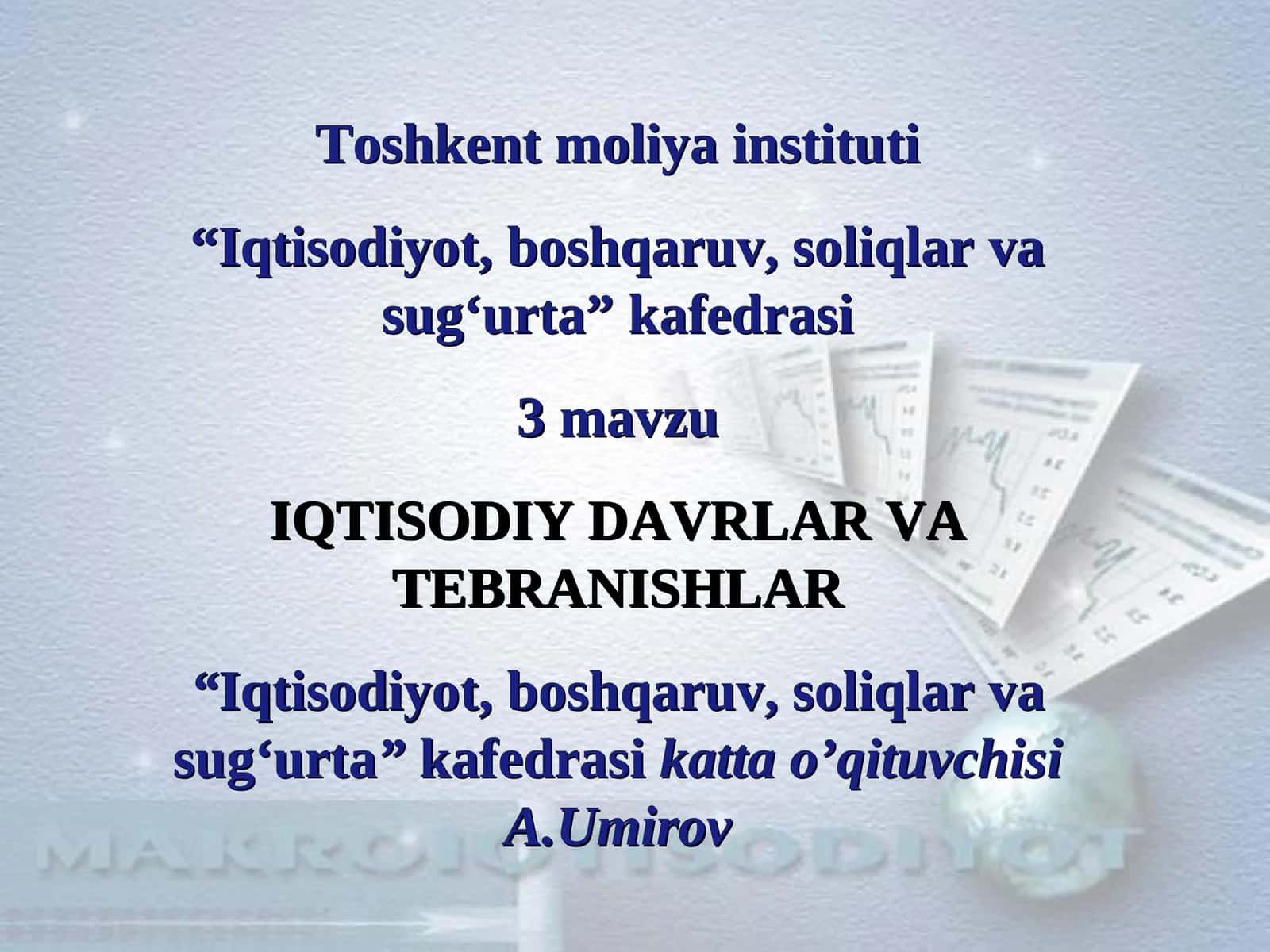 Iqtisodiy davrlar