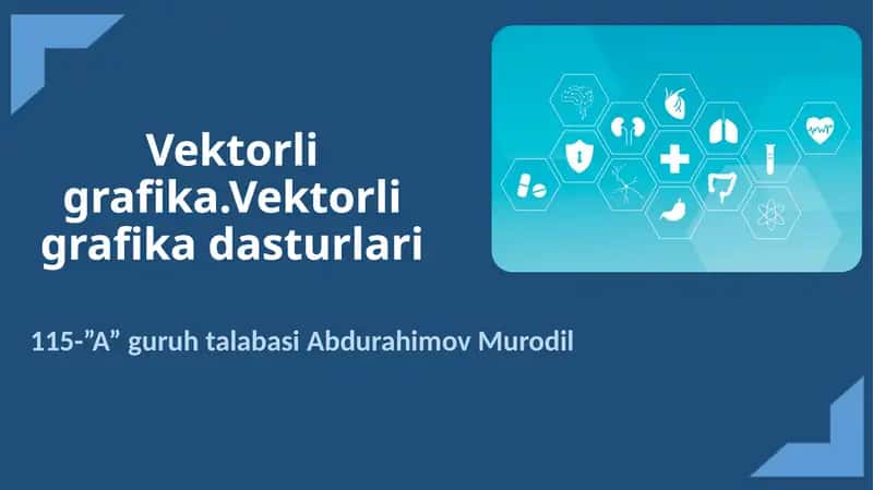 Vektorli grafika.Vektorli grafika dasturlari