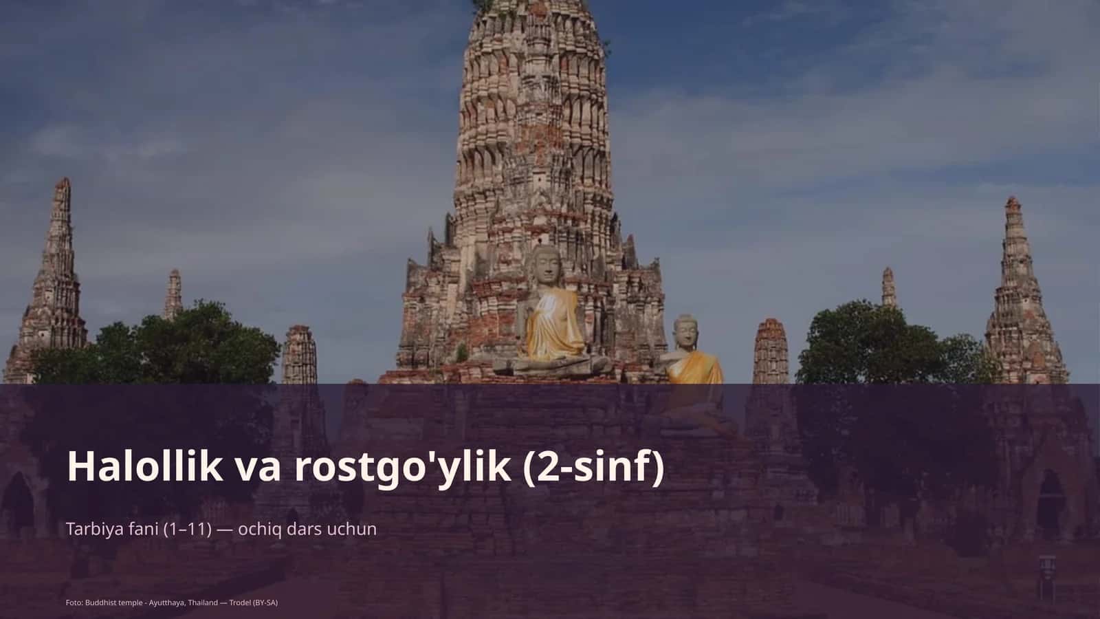 Tarbiya fani (1–11) — ochiq dars uchun