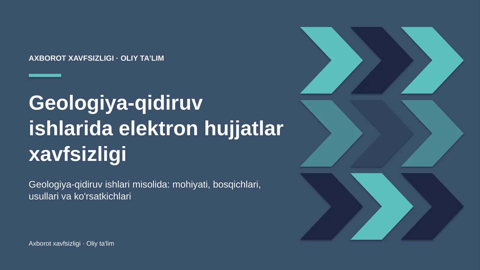 geologiya qidiruv ishlarida elektron hujjatlar xavfsizligi 8193