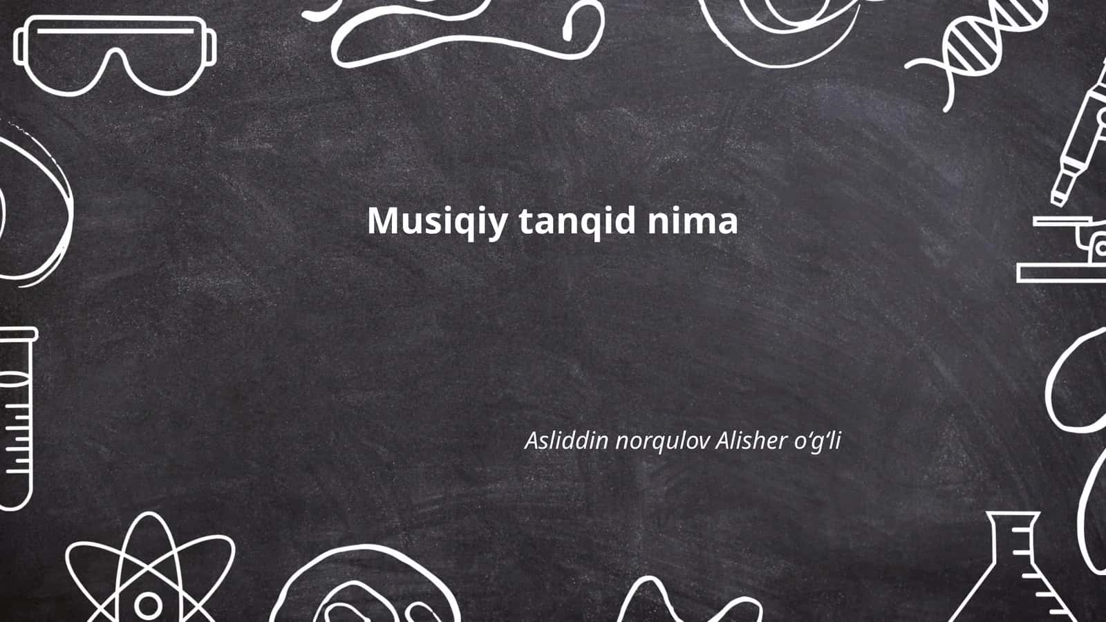 Musiqiy tanqid nima