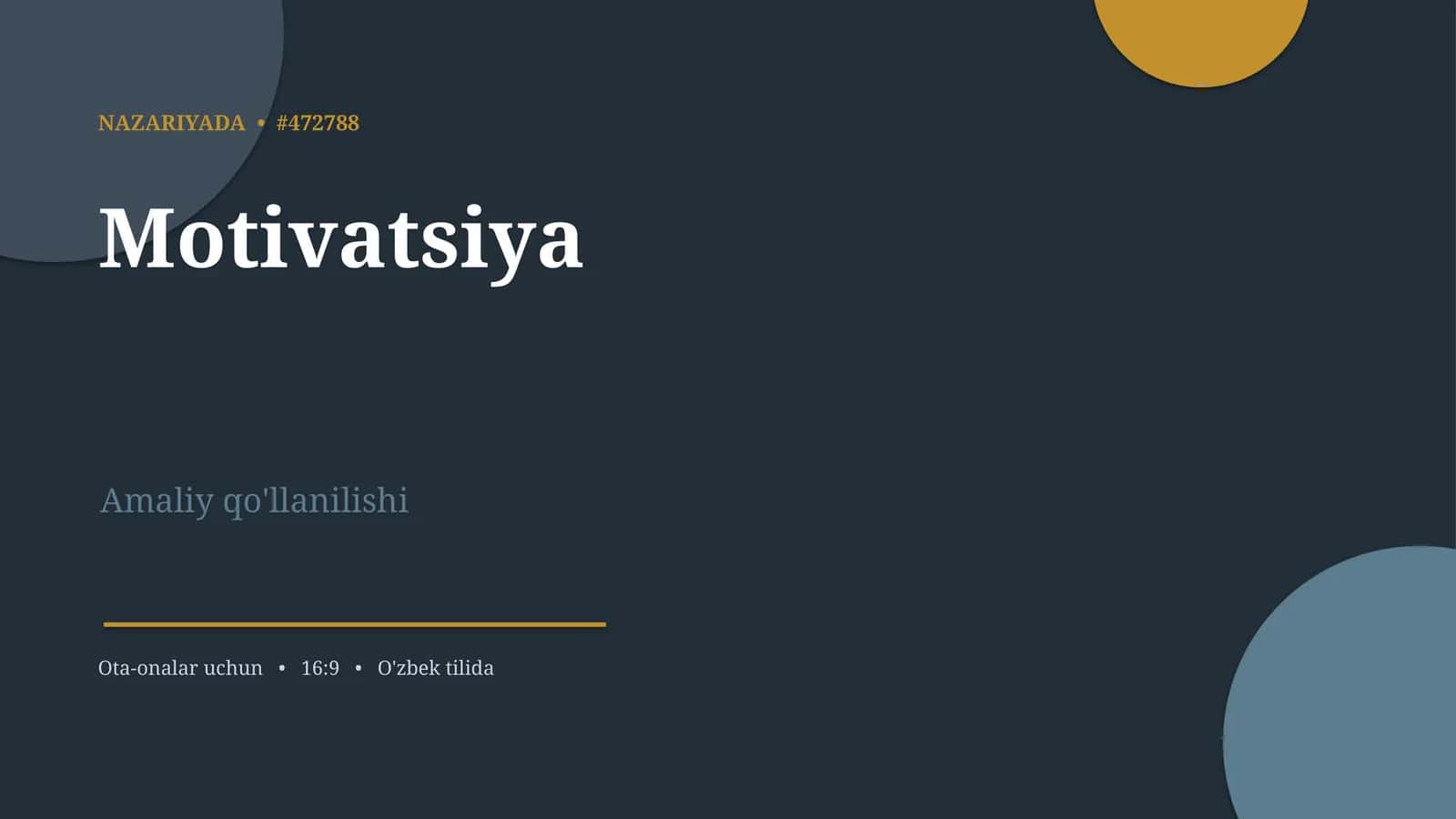 Motivatsiya