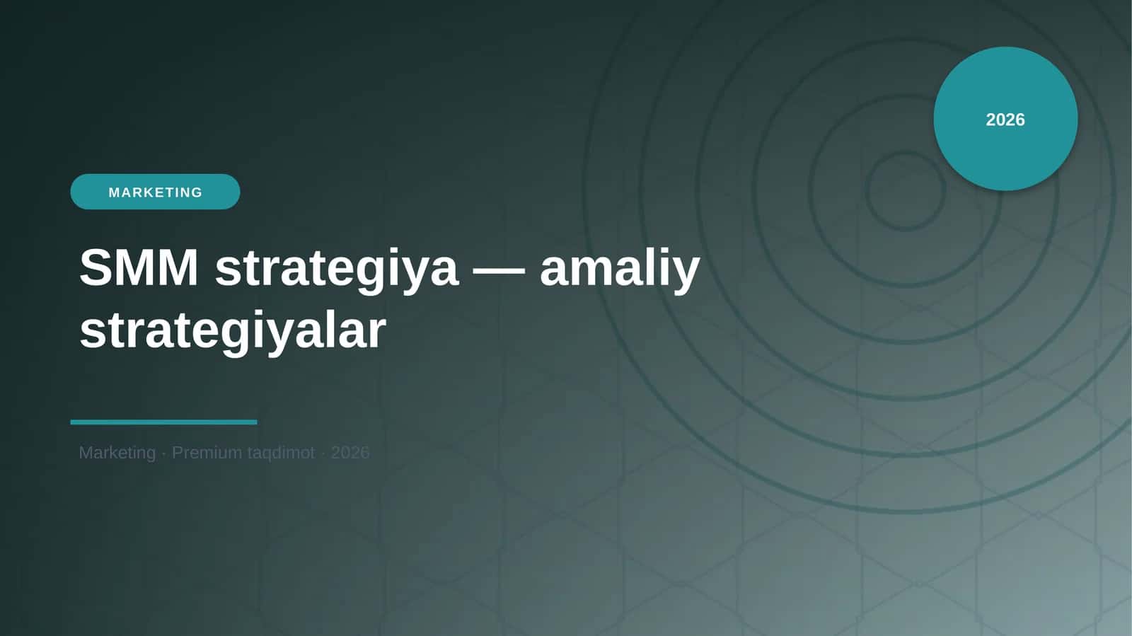 SMM strategiya — amaliy strategiyalar