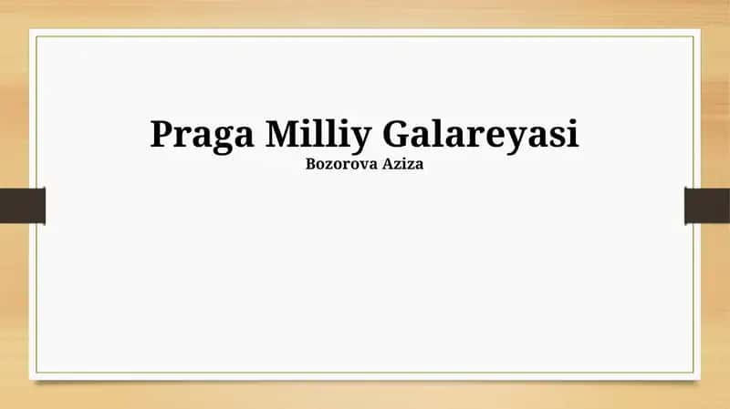 Praga Milliy Galareyasi