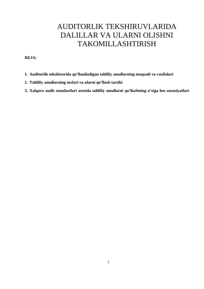 Auditorlik Tekshiruvlari