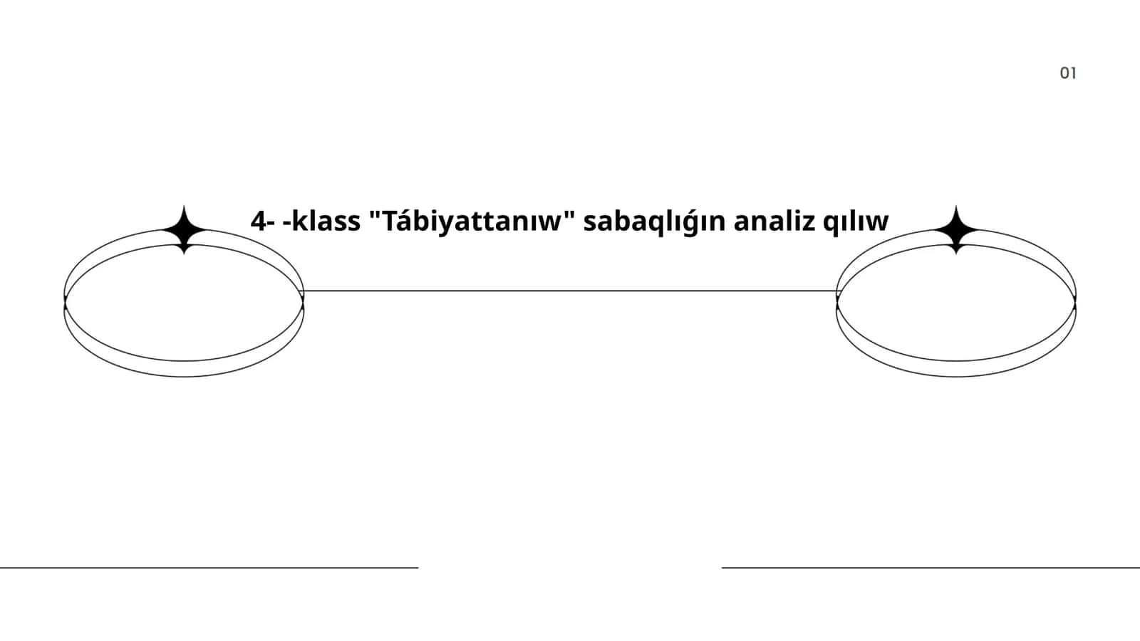 Tábiyattanıw Sabaqlıǵın Analiz