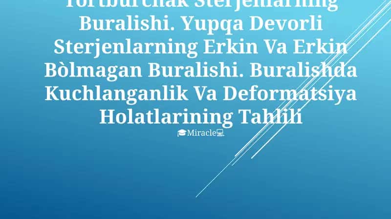 Buralish Deformatsiyasi