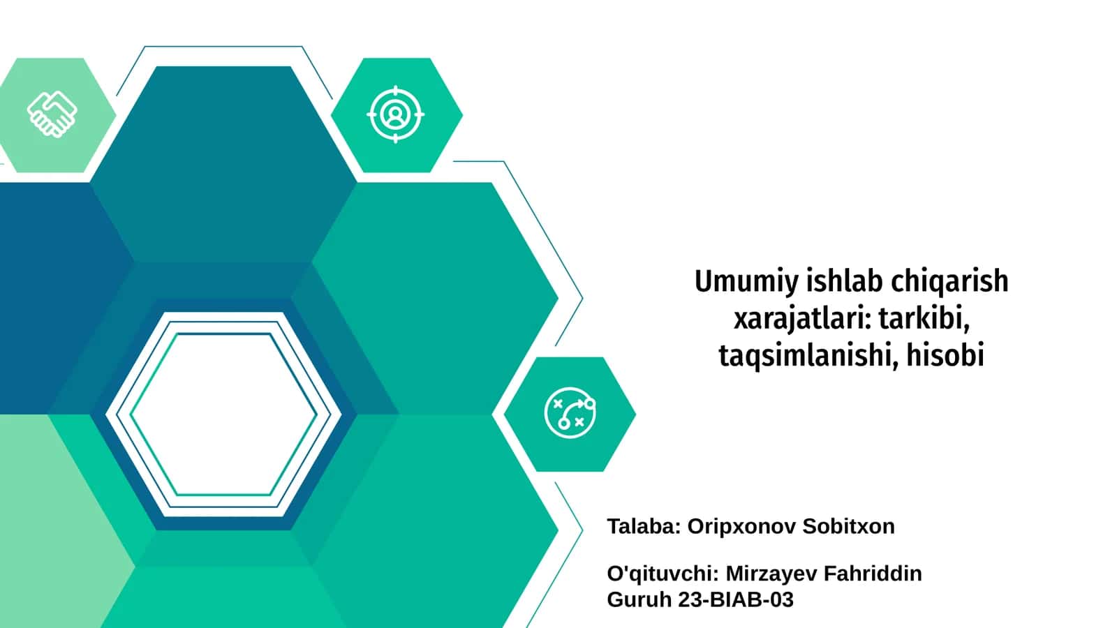 Umumiy ishlab chiqarish xarajatlari: tarkibi, taqsimlanishi, hisobi