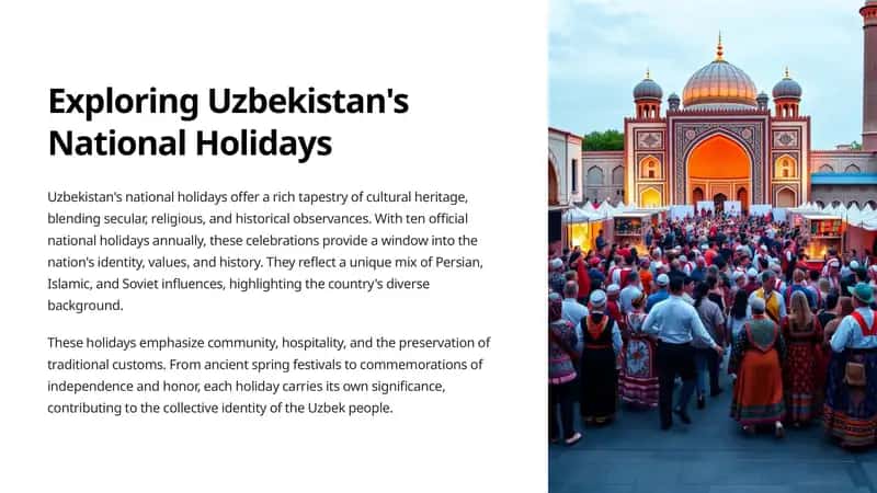 Exploring Uzbekistan's National Holidays