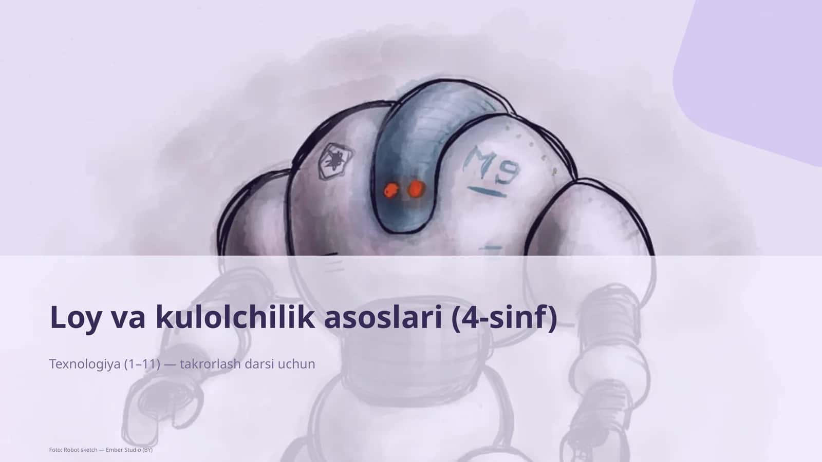 Loy va kulolchilik asoslari (4-sinf)