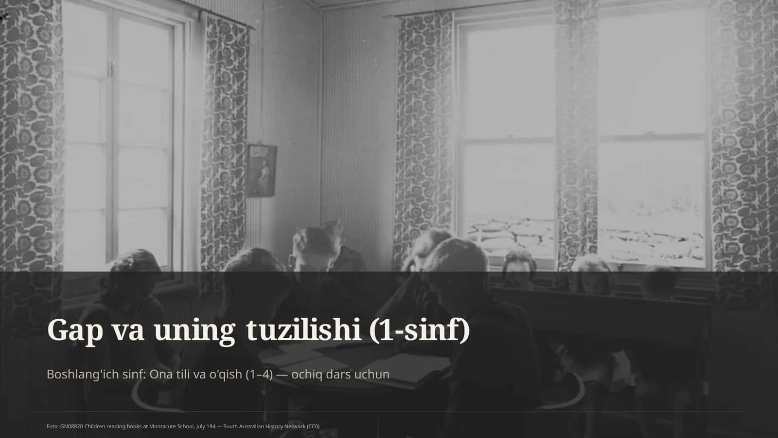Ona tili va o'qish (1-sinf)