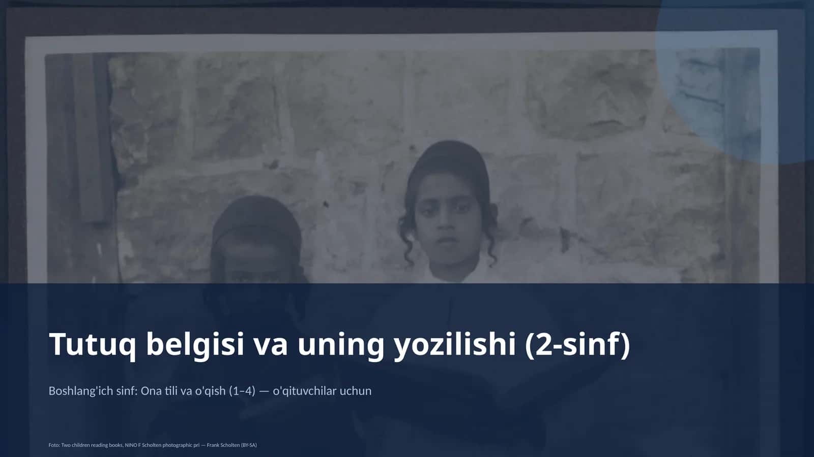 Tutuq belgisi va uning yozilishi (2-sinf)