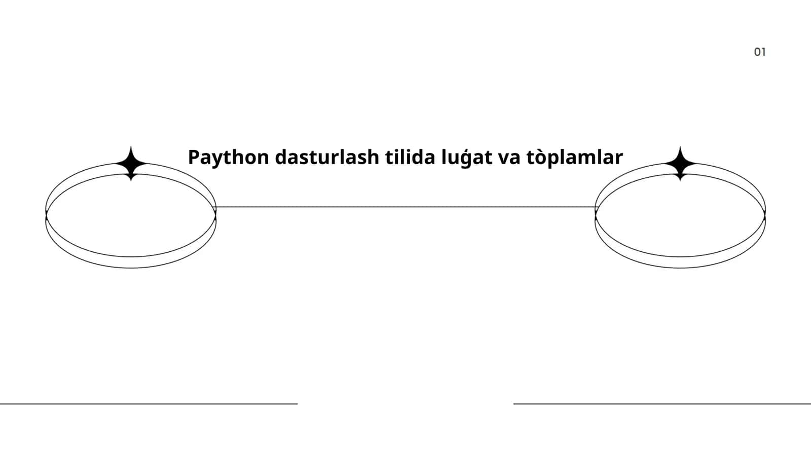Paython dasturlash tilida luģat va tòplamlar