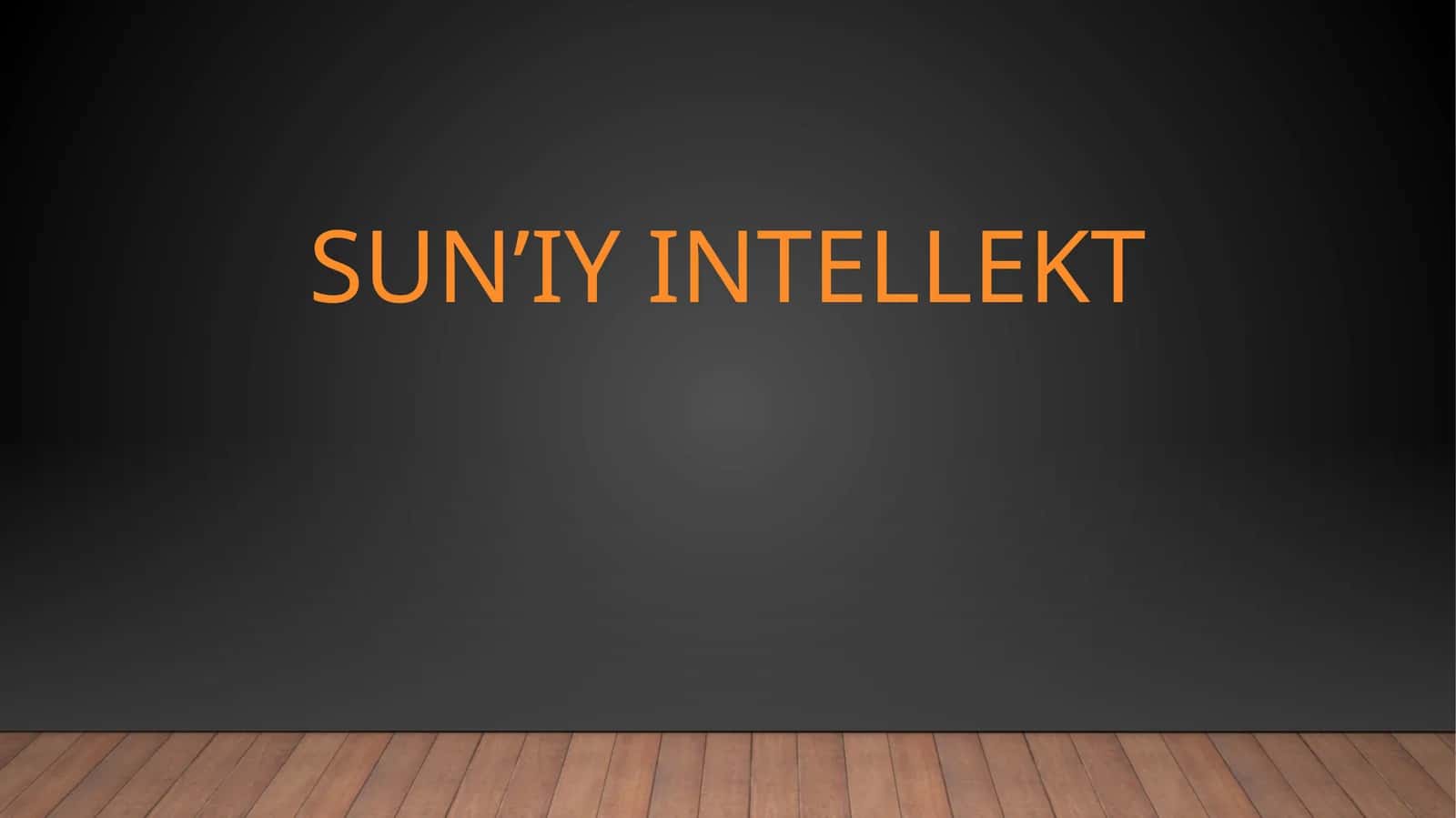Sun’iy intellekt