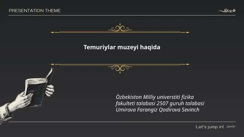 Temuriylar muzeyi haqida