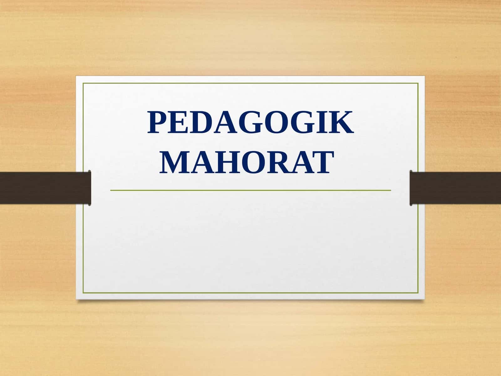 9-Mavzu:Pedagogik texnika haqida tushunchava uning mazmuni.Pedagogik texnikani egallash mahorati