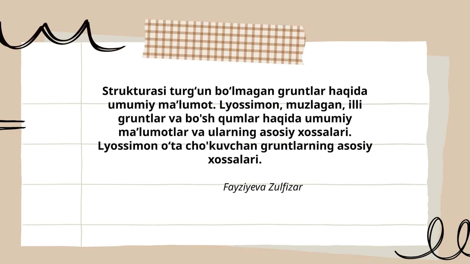 Gruntlar haqida umumiy maʼlumot