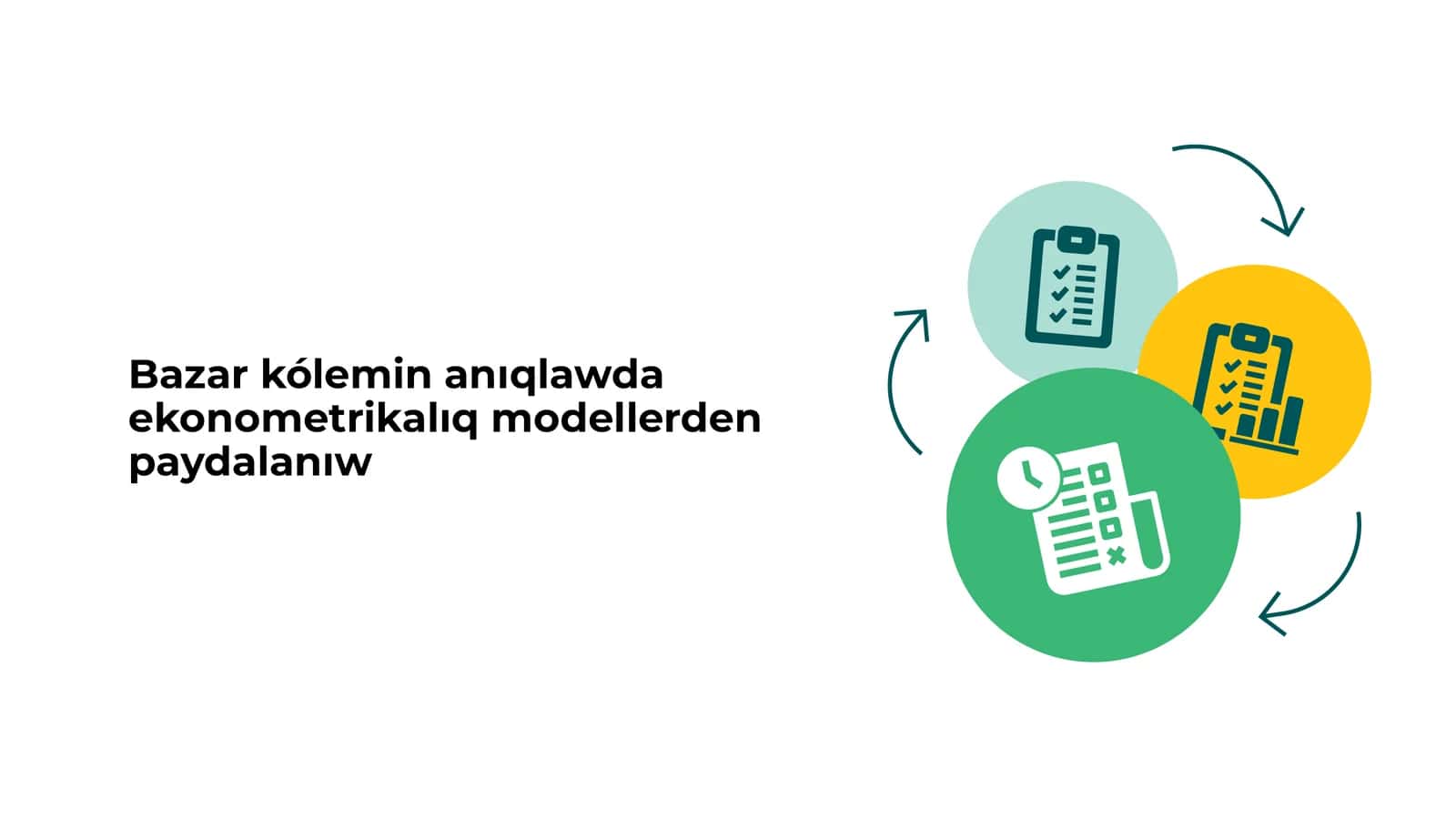 Bazar kóleminıqlawdaekonometrikalıq modellerdenpaydalanıw