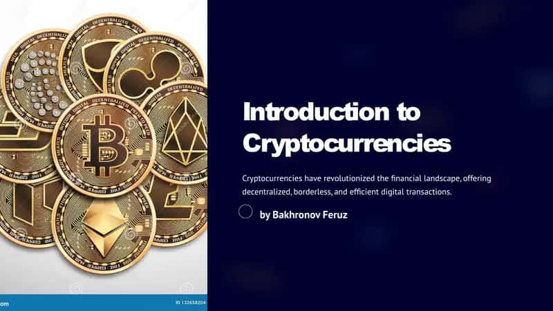 Introduction to Cryptocurrencies