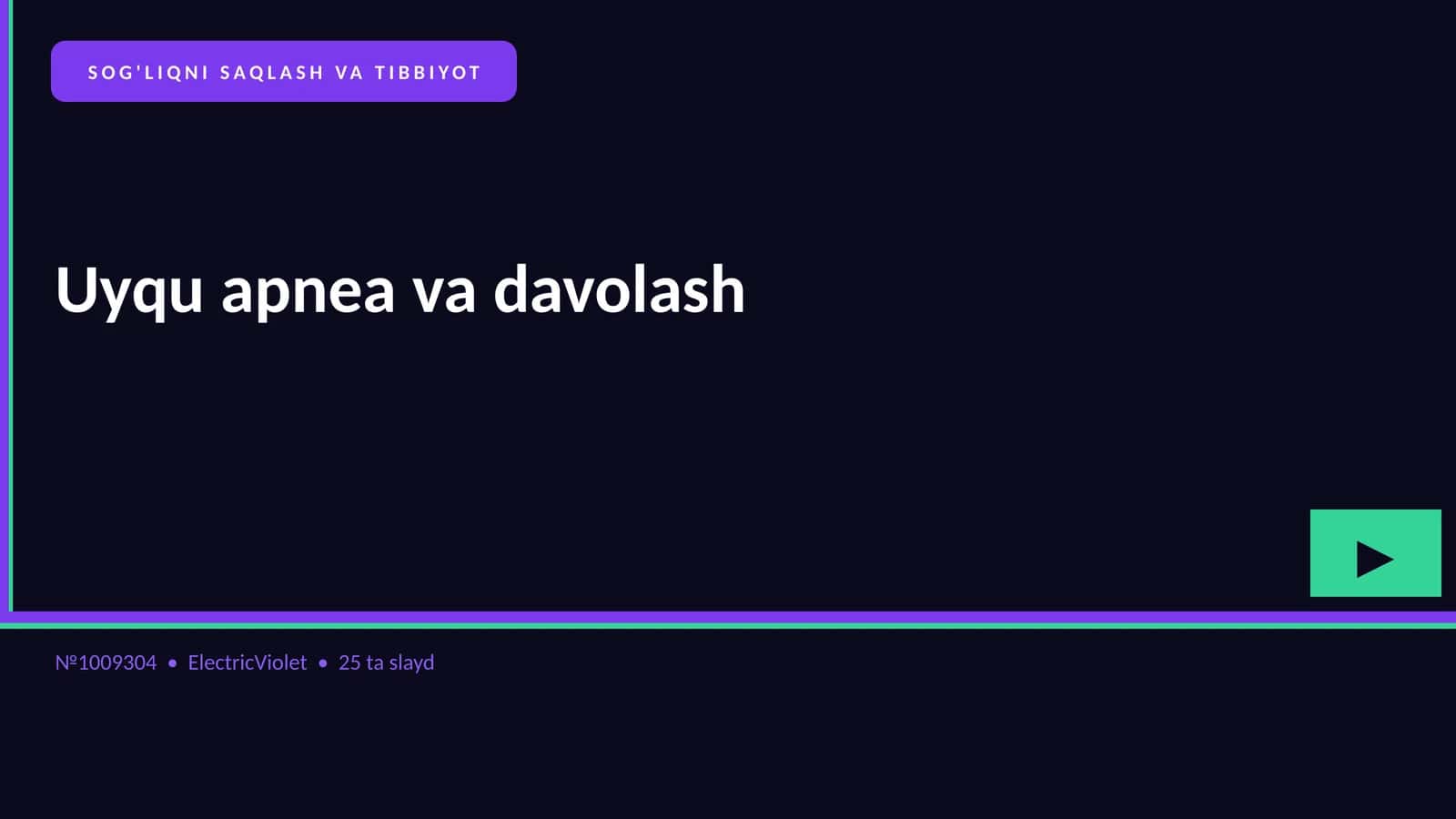 Uyqu apnea va davolash