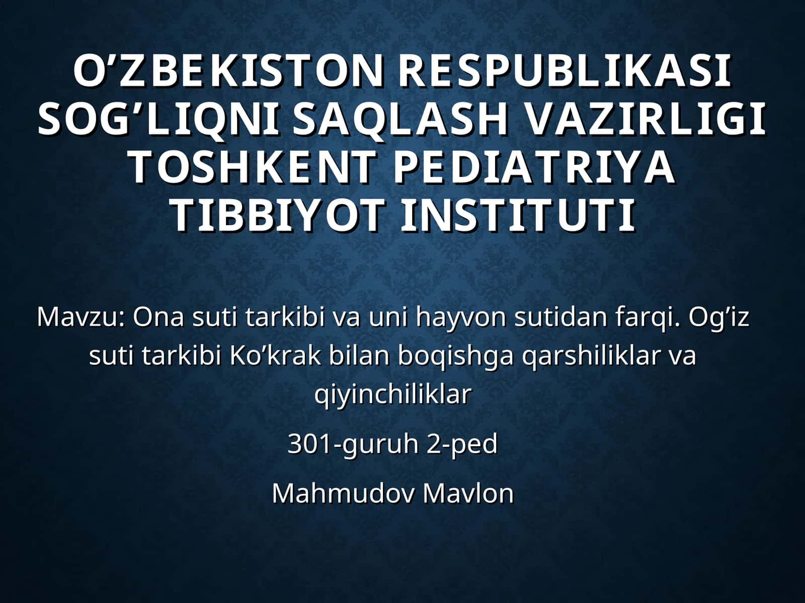 ONA SUTI TARKIBI