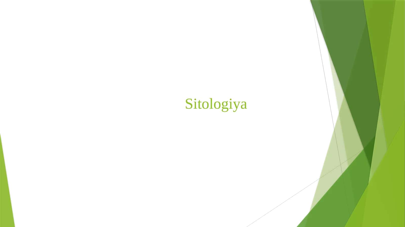 Sitologiya