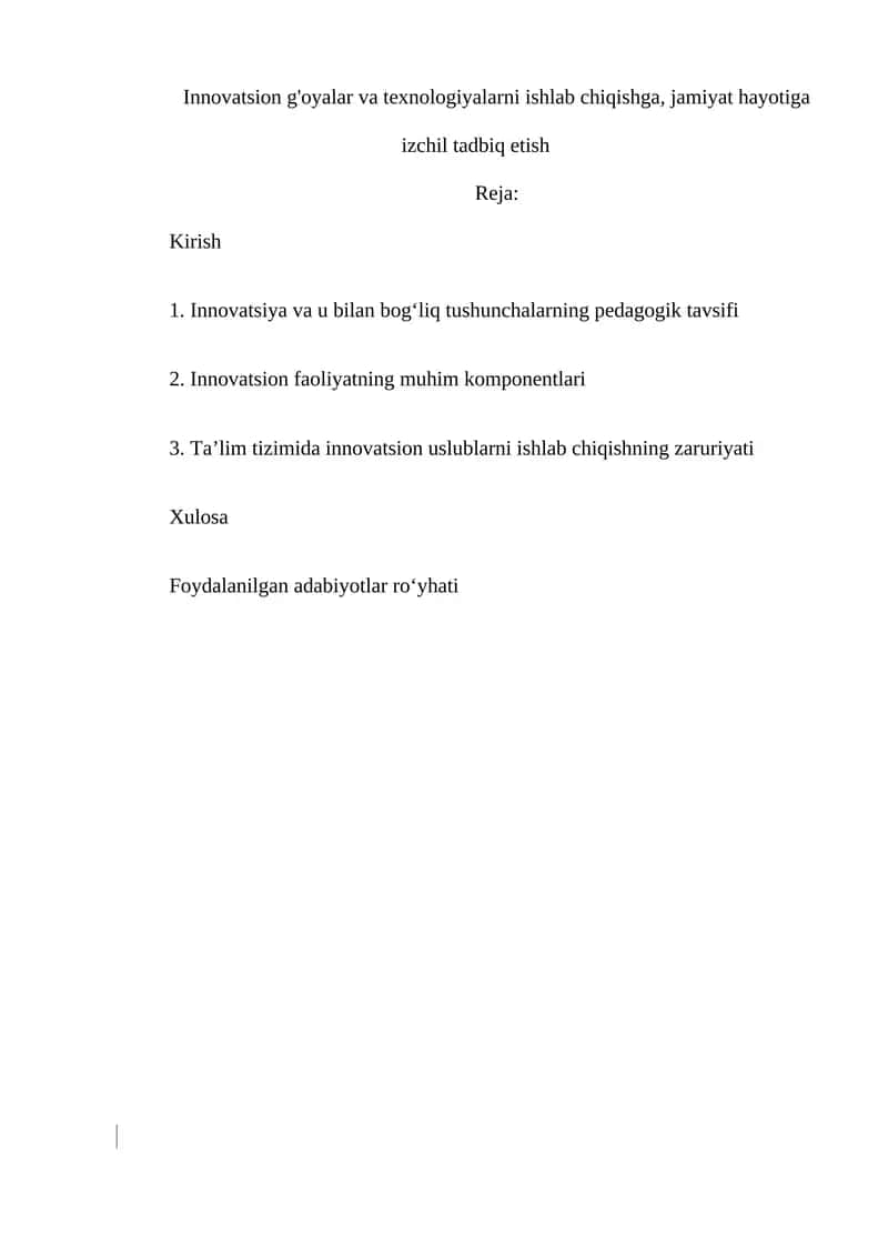 Kadrlar tayyorlash milliy dasturi