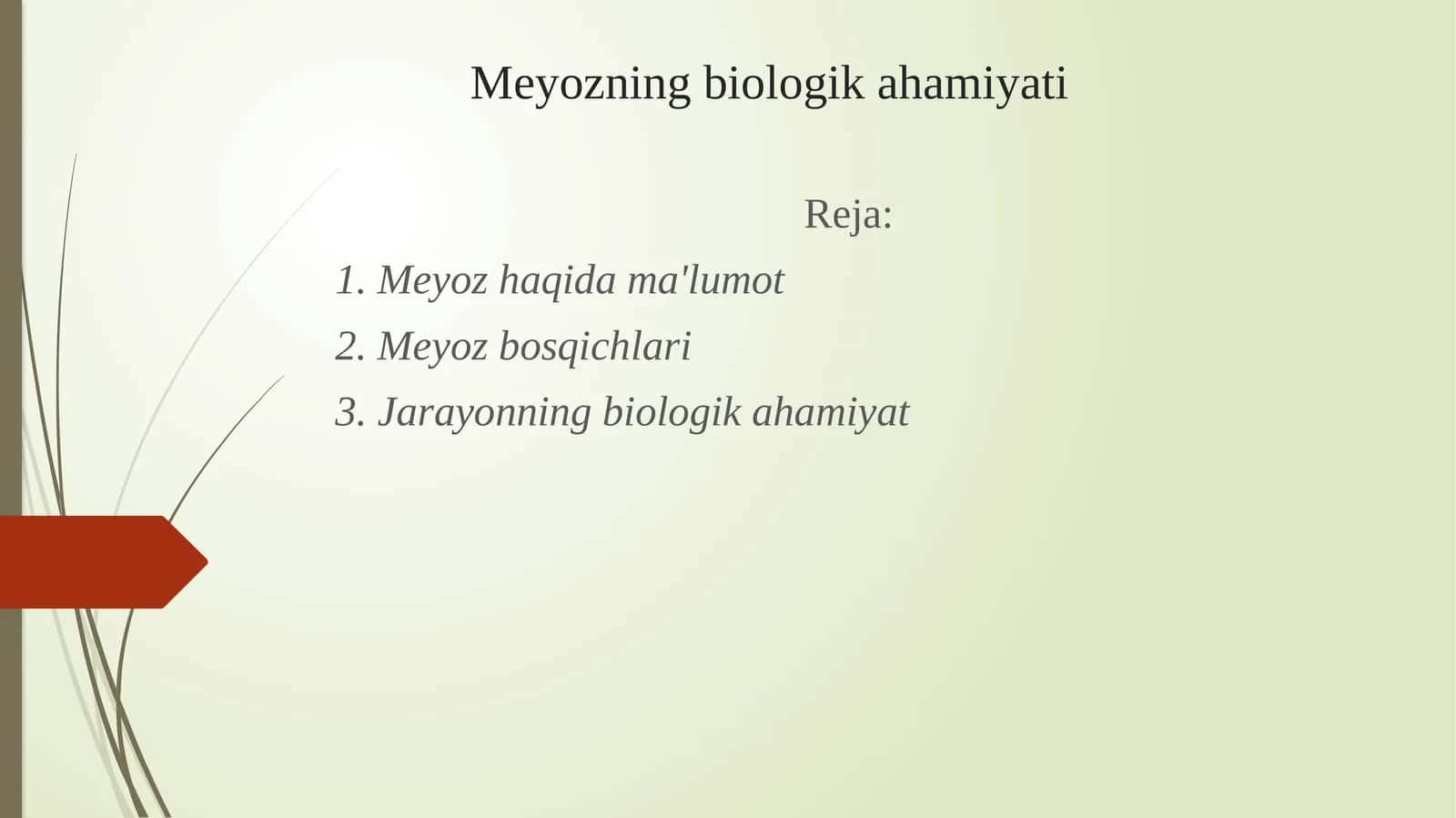 Meyozning biologika hamiyati