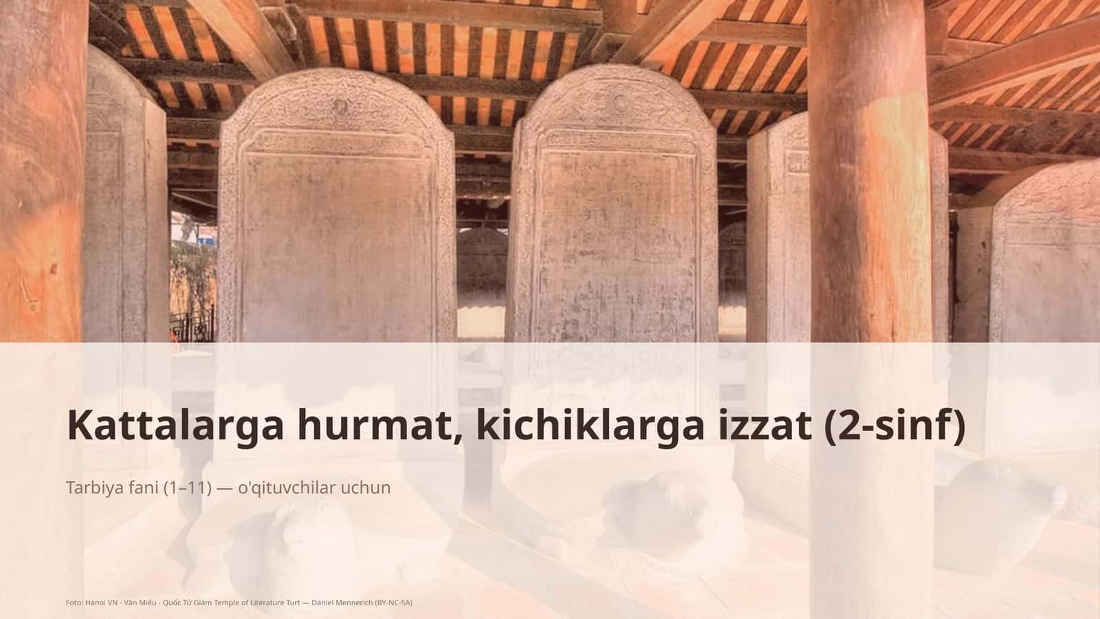 Kattalarga hurmat, kichiklarga izzat (2-sinf)
