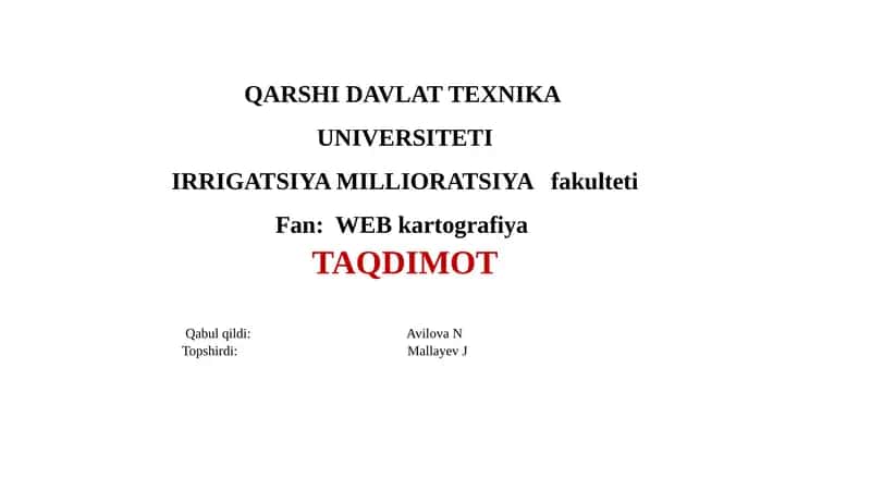 Kartografiya va Shartli Belgilar Nima?