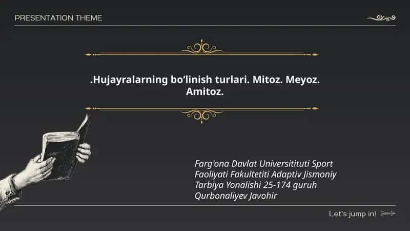 Hujayralarning bo‘linish turlari