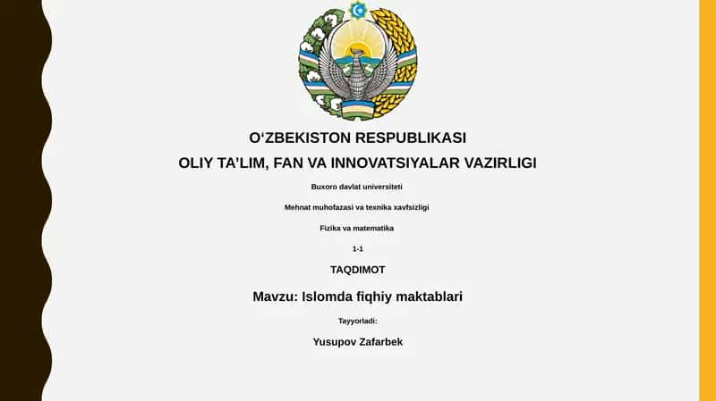 Islomda fiqhiy maktablari