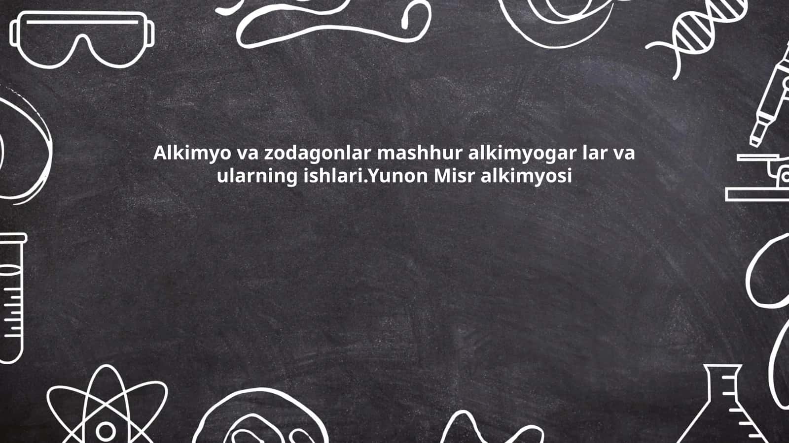 Yunon Misr alkimyosi