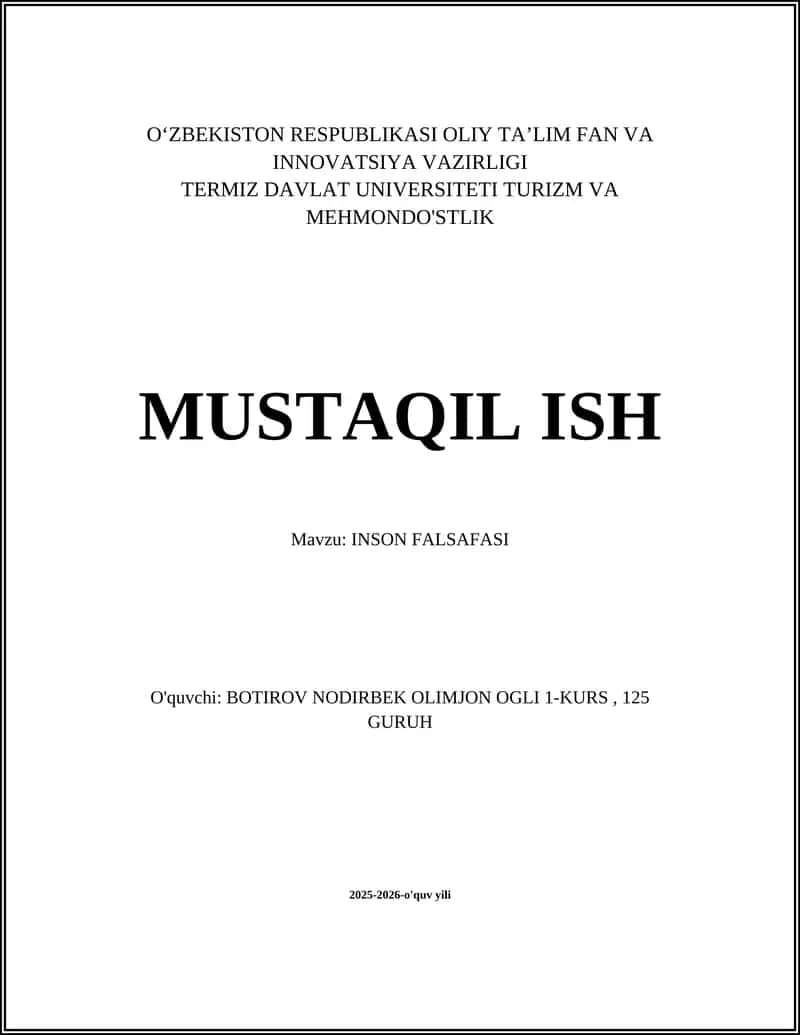 INSON FALSAFASI