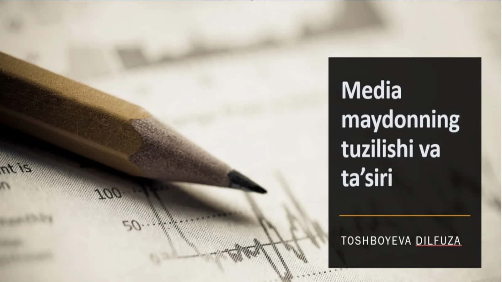 media maydonining tuzilishi va ta'siri