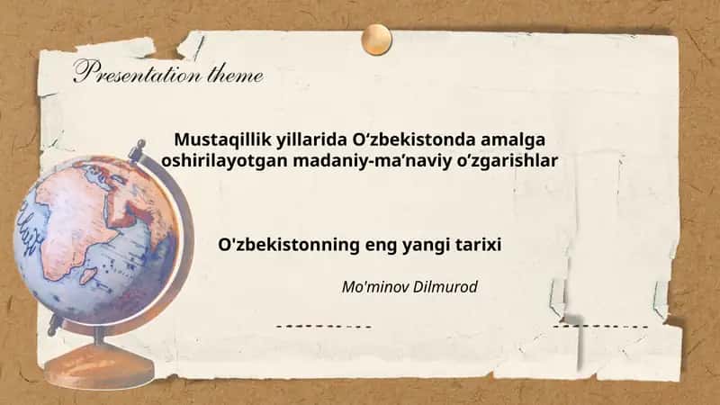 O'zbekistonning eng yangi tarixi
