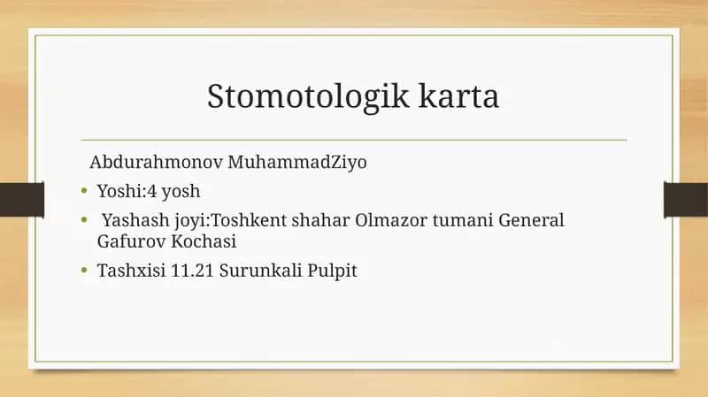 Stomotologikkarta