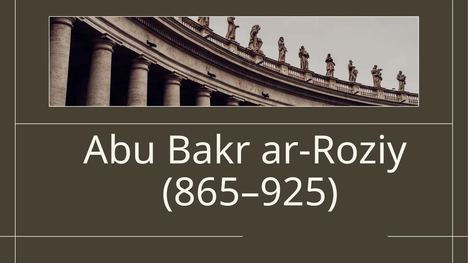 Abu Bakrar-Roziy