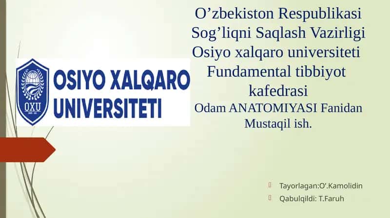 Miyachao‘zaklarivaularningklinikahamiyati