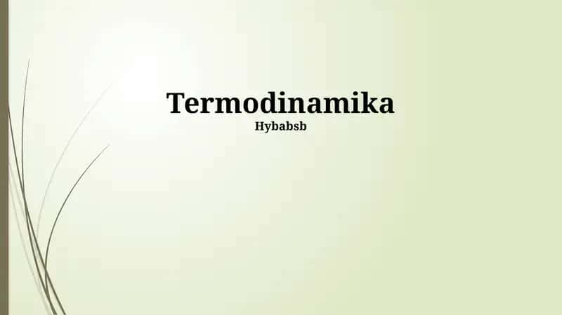 Termodinamika