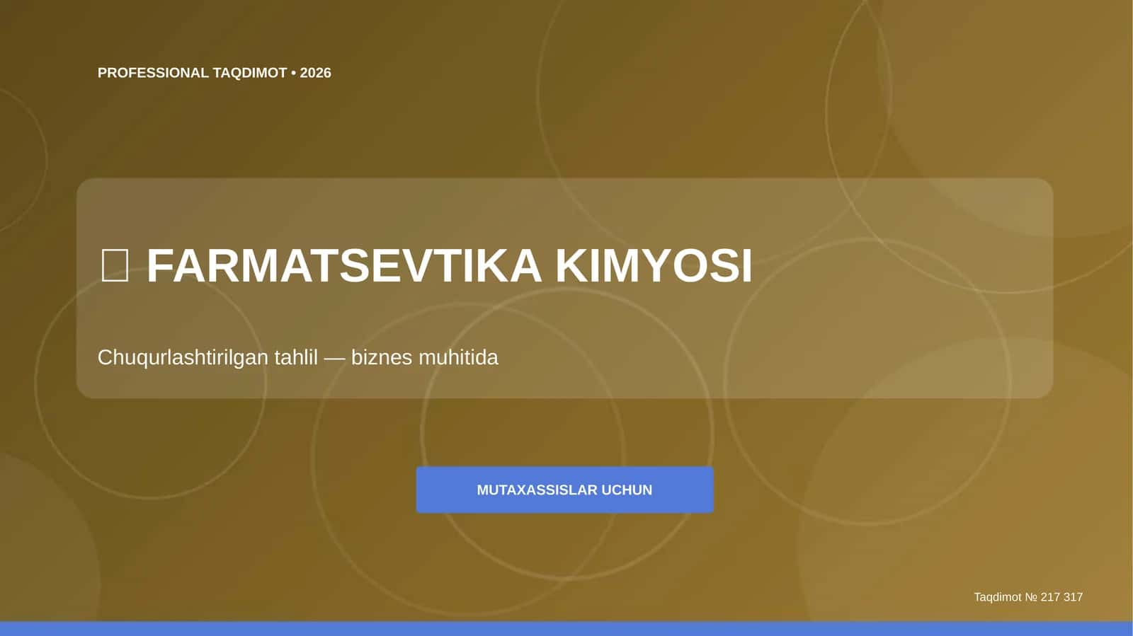 FARMATSEVTIKA KIMYOSI