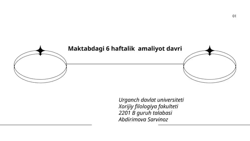 Maktabdagi 6 haftalik amaliyot davri