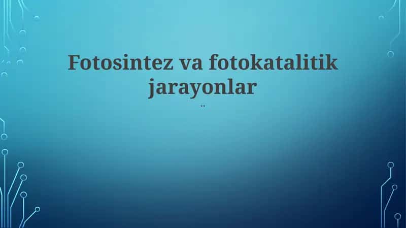 Karbon Fiksatsiya (Kelvin Tsikli)