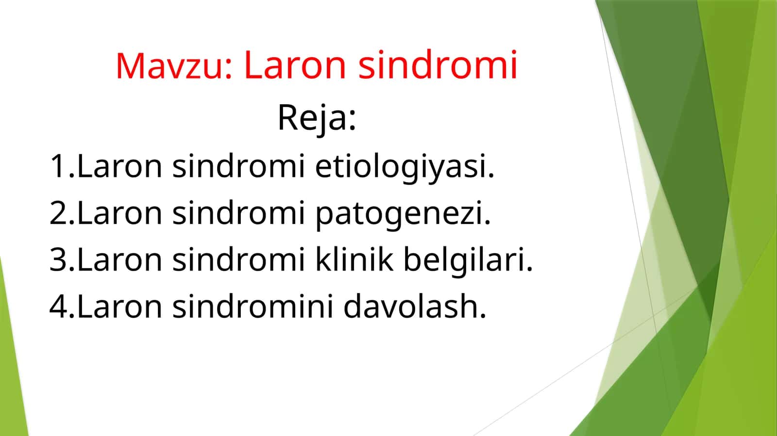 Laron sindromi