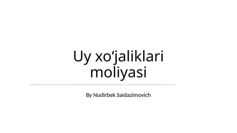 Byudjet va prognoz