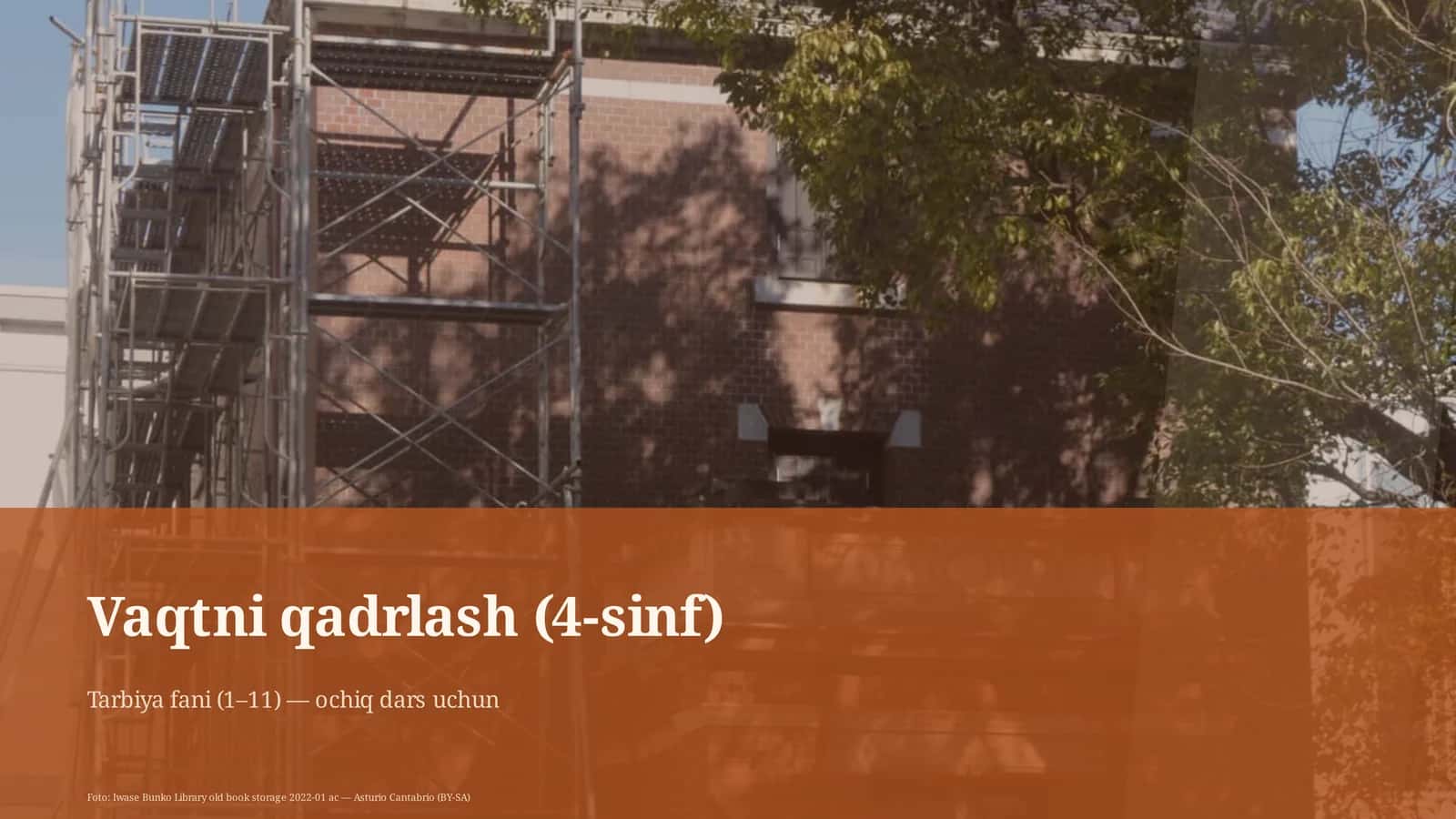 Vaqtni qadrlash (4-sinf)