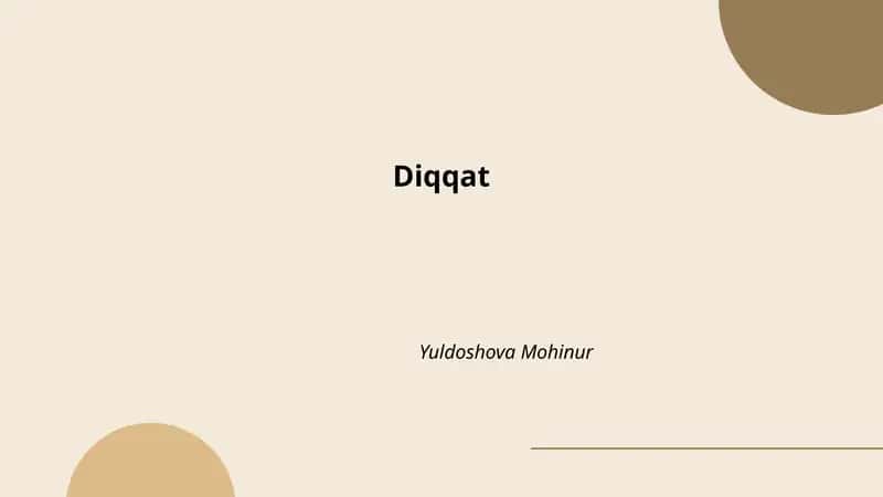 Diqqat