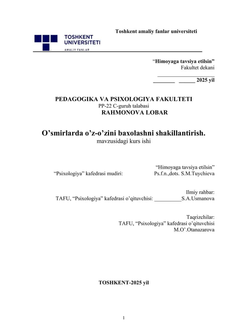 "Himoyaga tavsiya etilsin"
