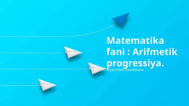 Arifmetik Progressiya