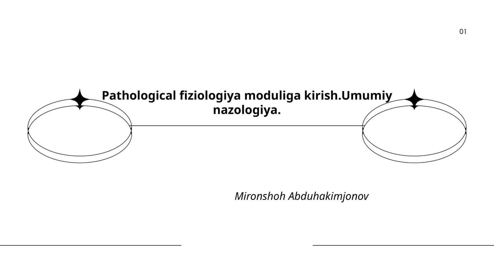 Pathological fiziologiya moduliga kirish.Umumiy nazologiya